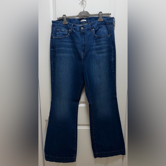 Good American Denim - GOOD AMERICAN dark wash wide leg denim jeans. (Brand New)